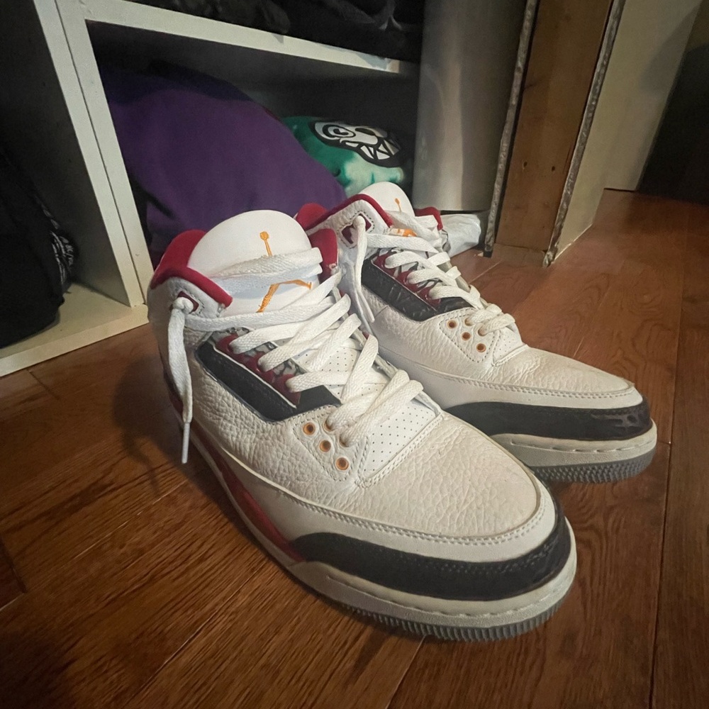 JORDAN 3 Cardinal Fire Red